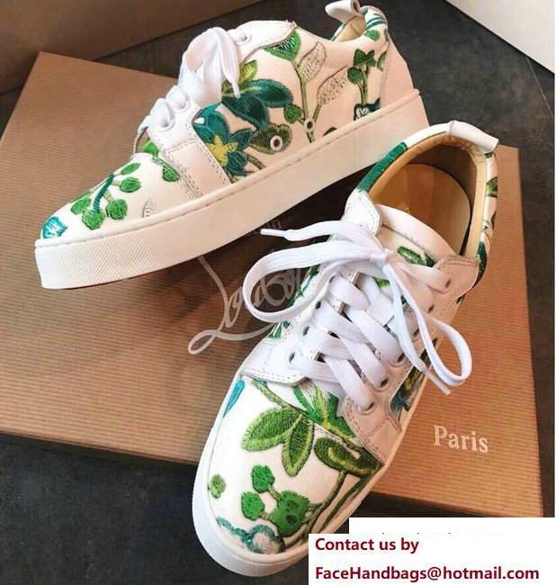 Christian Louboutin Floral Sneakers 08 2018