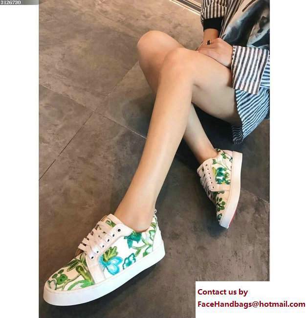 Christian Louboutin Floral Sneakers 08 2018