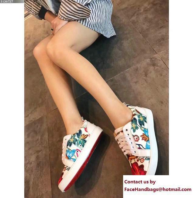 Christian Louboutin Floral Sneakers 10 2018