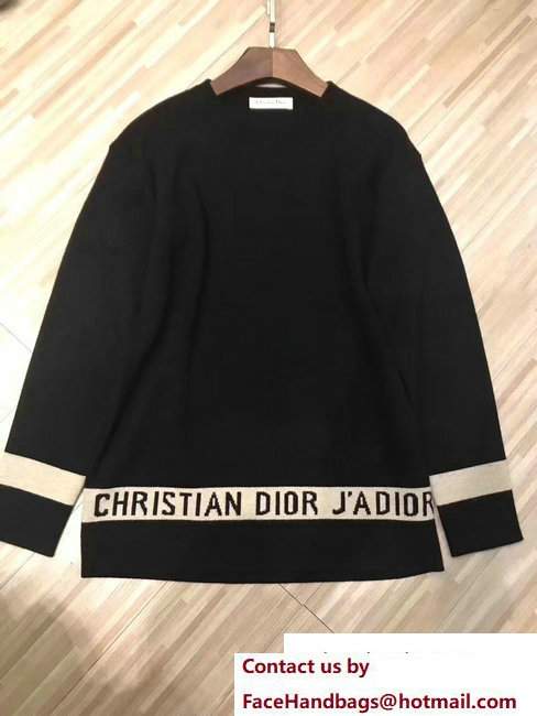 DIOR JADIOR BLACK SWEATER FW2018