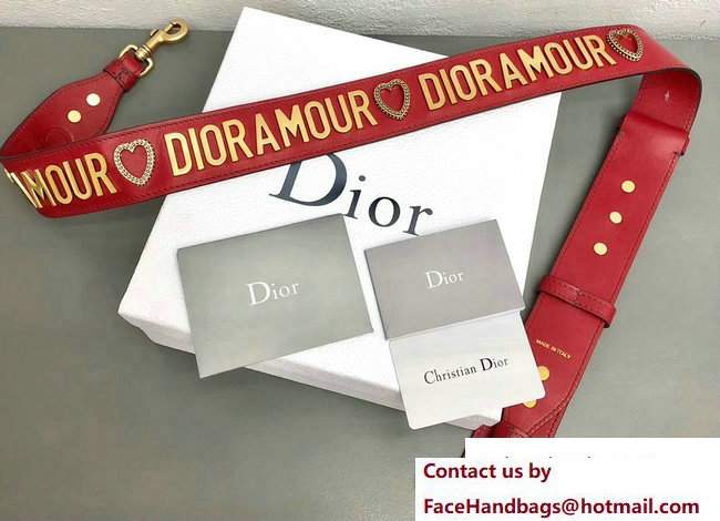 Dior Amour Shoulder Strap Heart Red 2017