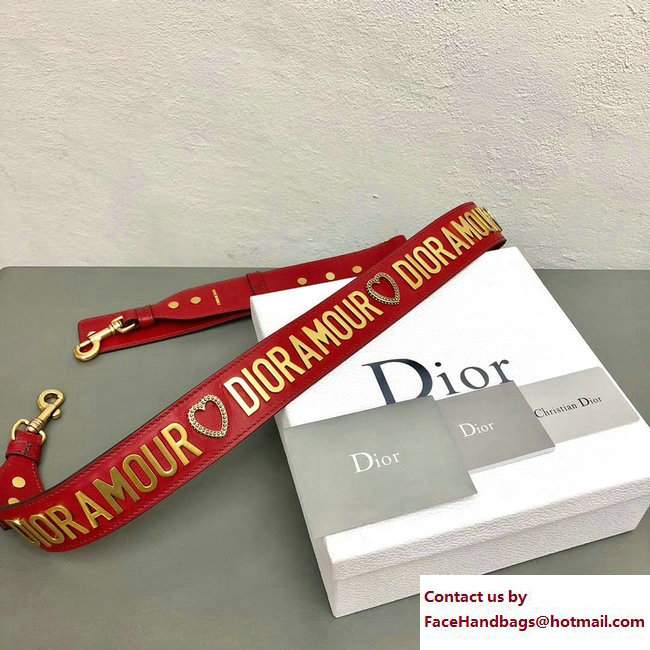 Dior Amour Shoulder Strap Heart Red 2017