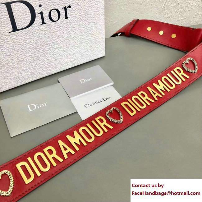 Dior Amour Shoulder Strap Heart Red 2017