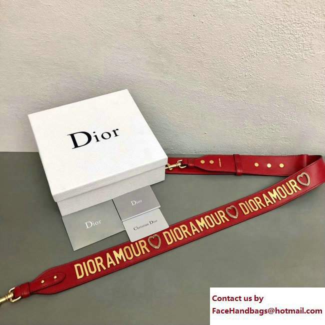 Dior Amour Shoulder Strap Heart Red 2017