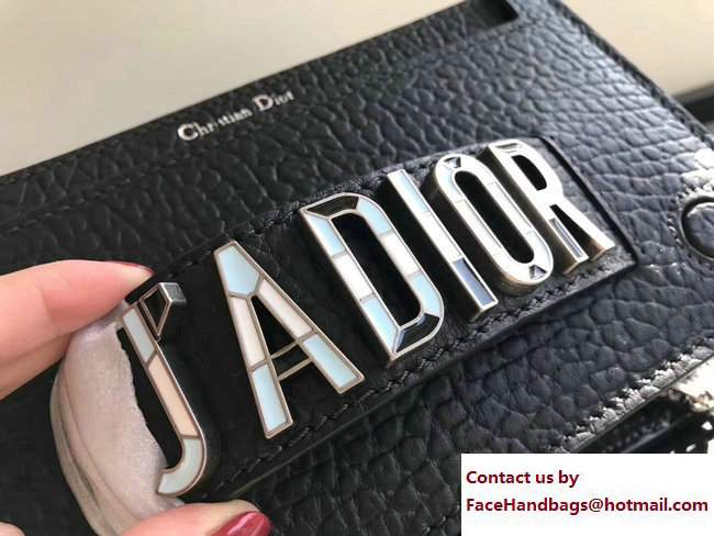 Dior J'Adior Mosaic Flap Bag In Black Canyon Grained Lambskin Cruise 2018