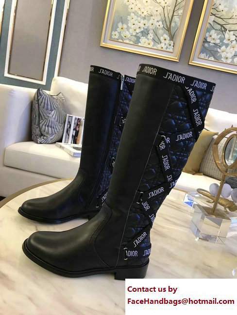 Dior J'adior Black Long Boots 2017