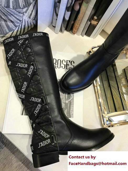 Dior J'adior Black Long Boots 2017