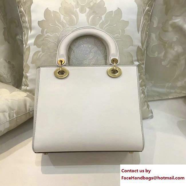 Dior Swords Handpainted Lady Dior Bag White Cruise 2018