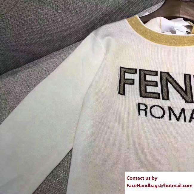 FENDI WHITE/GOLD SWEATER 2017