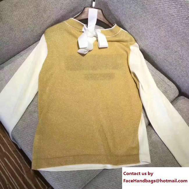 FENDI WHITE/GOLD SWEATER 2017