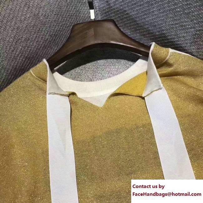 FENDI WHITE/GOLD SWEATER 2017