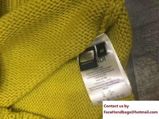 FENDI YELLOW CASHMERE SWEATER