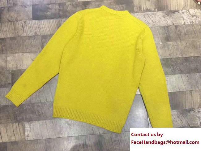 FENDI YELLOW CASHMERE SWEATER