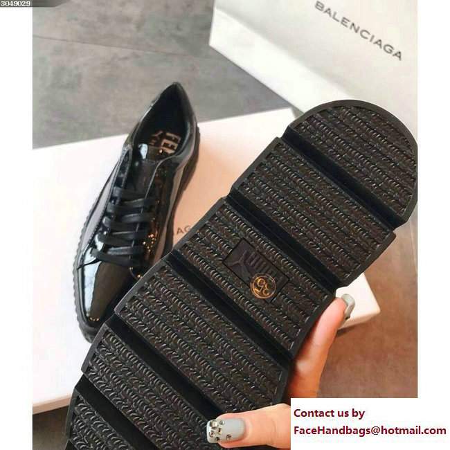 Fenty Puma Pointy Creeper Patent Shoes Black by Rihanna 2018