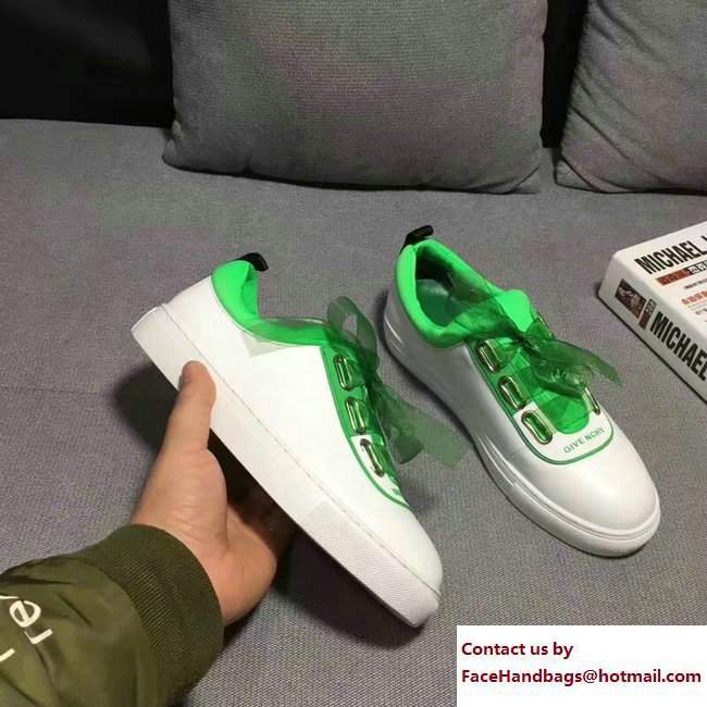 Givenchy Bow Logo Sneakers White/Green 2018