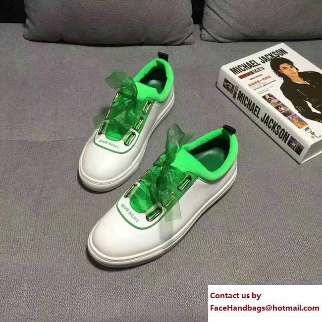 Givenchy Bow Logo Sneakers White/Green 2018