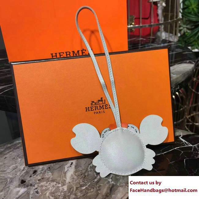 Hermes Crab Leather Bag Charm 14