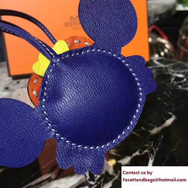 Hermes Crab Leather Bag Charm 17