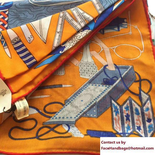 Hermes Wool and Silk Scarf 10 2017