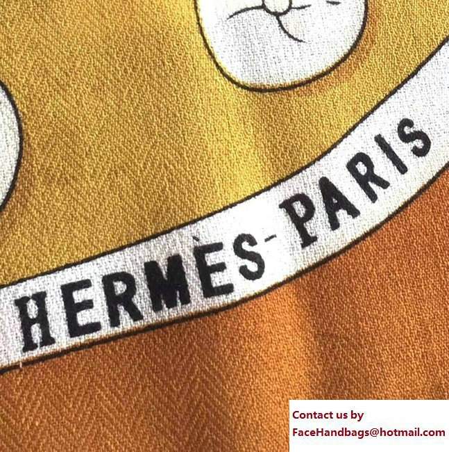 Hermes Wool and Silk Scarf 18 2017