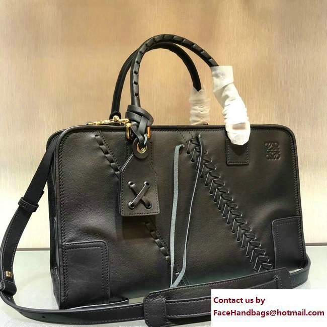 Loewe Amazona Laced Large Bag Black 2017