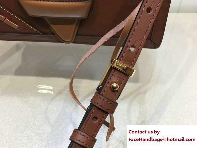 Loewe Barcelona Laced Shoulder Medium Bag Tan 2017