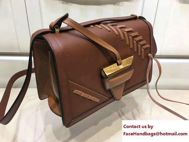 Loewe Barcelona Laced Shoulder Medium Bag Tan 2017