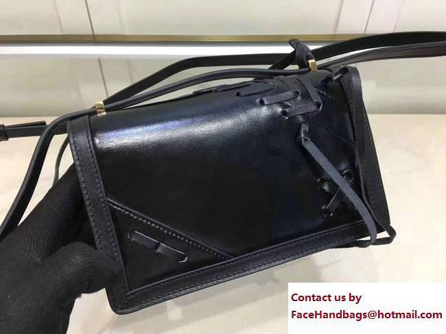 Loewe Barcelona Laced Shoulder Small Bag Black 2017