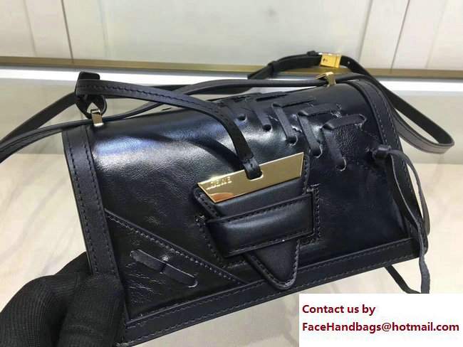 Loewe Barcelona Laced Shoulder Small Bag Black 2017