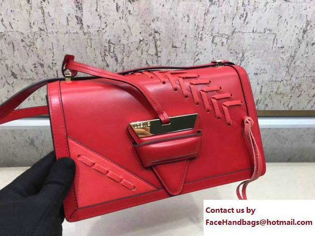 Loewe Barcelona Laced Shoulder Small Bag Red 2017