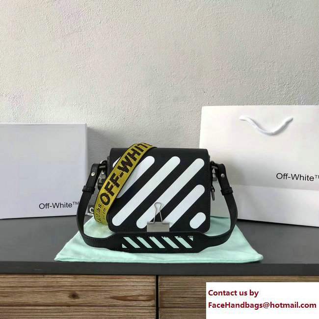 Off-White Binder Clip Bag With Diagonals Black/White 2017