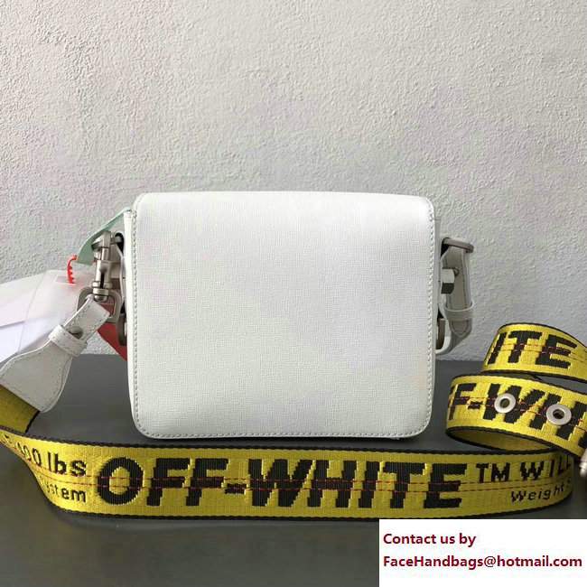 Off-White Binder Clip Bag With Diagonals White/Black 2017