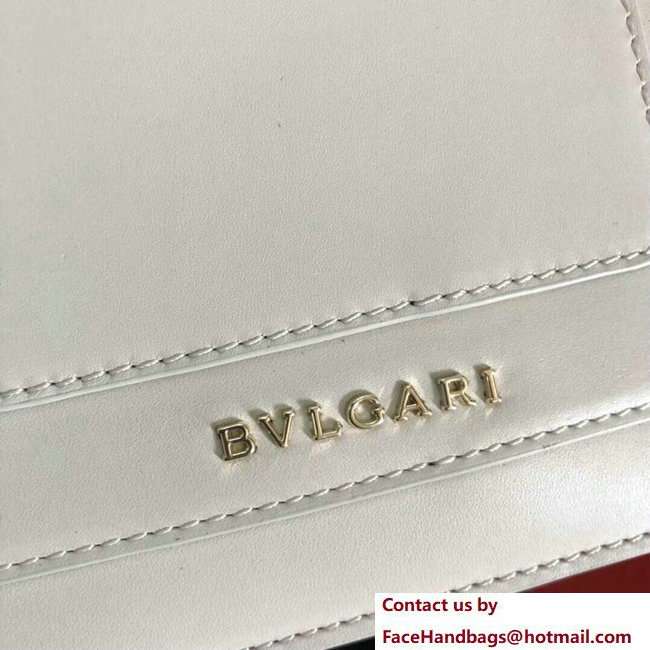 Bvlgari Love Heart Charm Serpenti Forever Flap Cover Small Bag Off White 2018