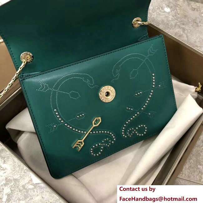 Bvlgari Pop Heart Serpenti Forever Flap Cover Small Bag Green 2018