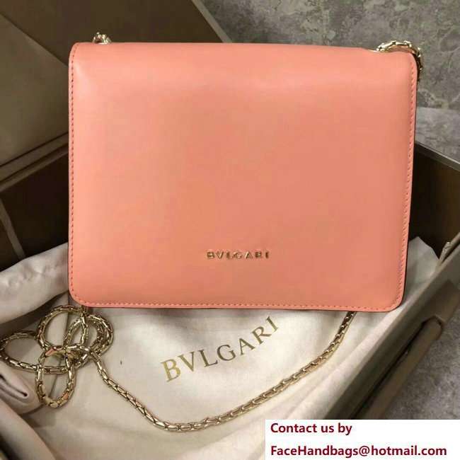 Bvlgari Pop Heart Serpenti Forever Flap Cover Small Bag Nude Pink 2018