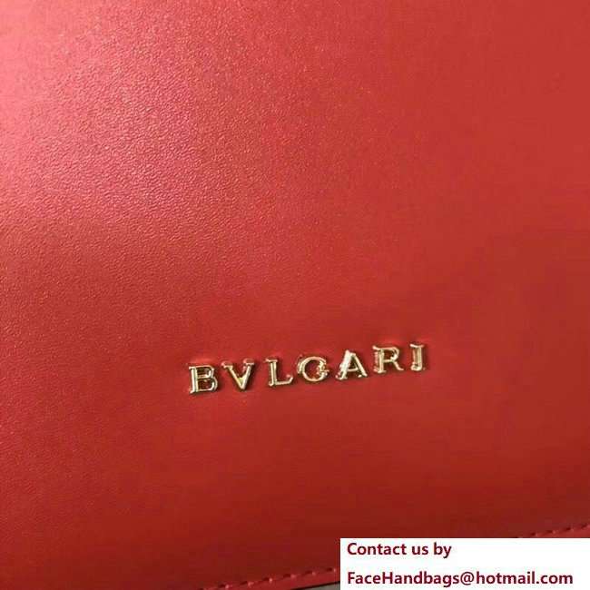 Bvlgari Pop Heart Serpenti Forever Flap Cover Small Bag Red 2018