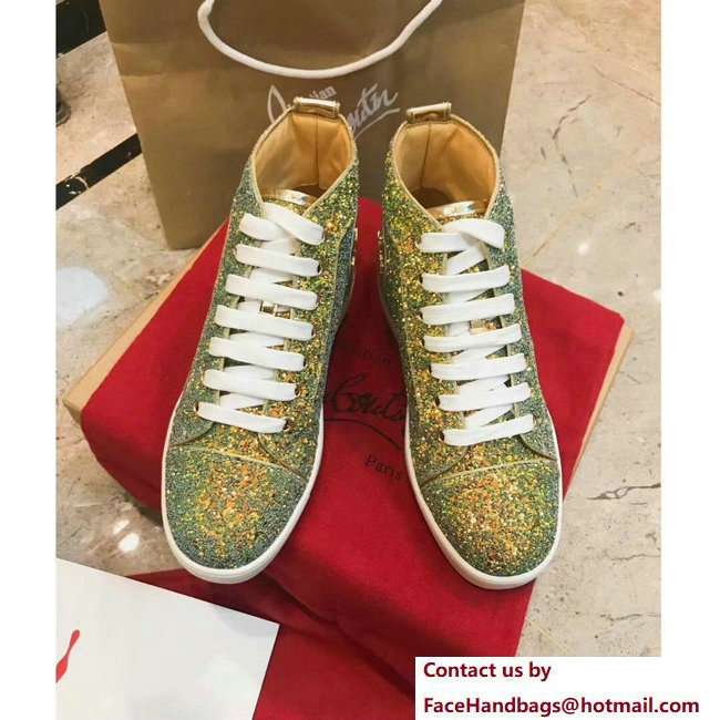 Christian Louboutin Louis Strass Sneakers Green