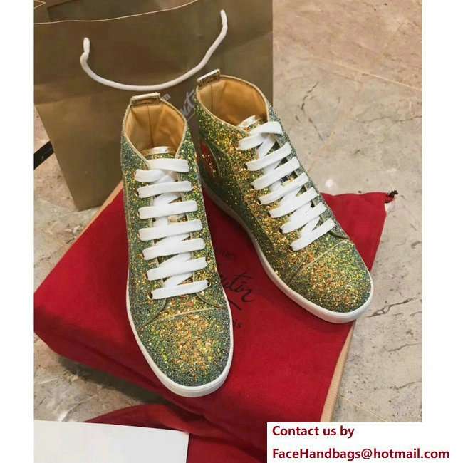 Christian Louboutin Louis Strass Sneakers Green