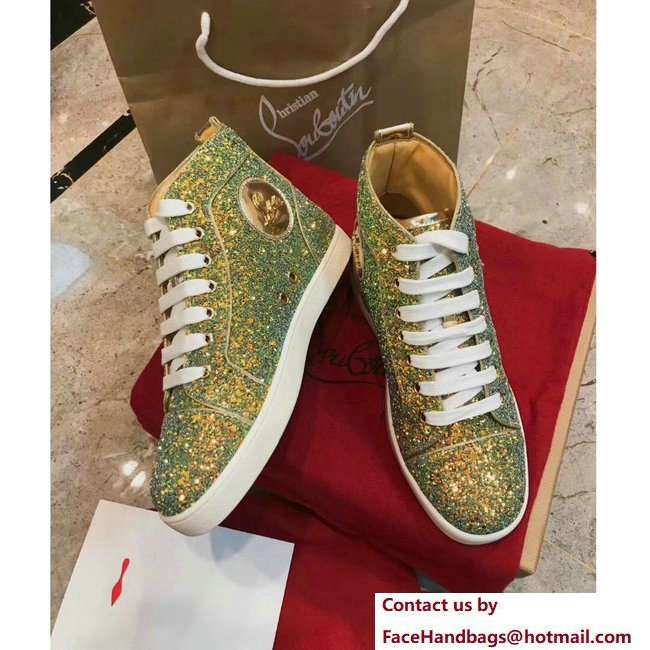 Christian Louboutin Louis Strass Sneakers Green