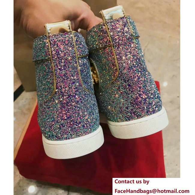 Christian Louboutin Louis Strass Sneakers Purple