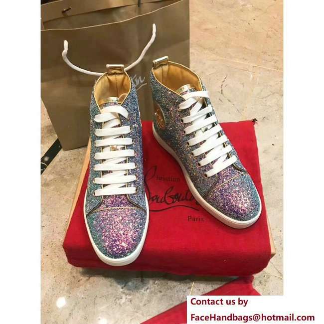 Christian Louboutin Louis Strass Sneakers Purple