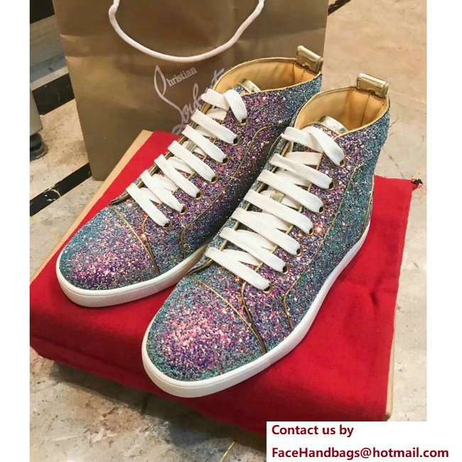 Christian Louboutin Louis Strass Sneakers Purple