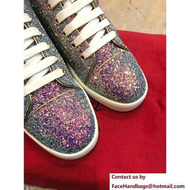 Christian Louboutin Louis Strass Sneakers Purple