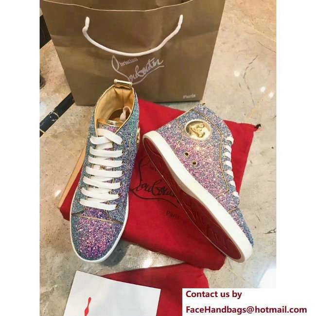 Christian Louboutin Louis Strass Sneakers Purple