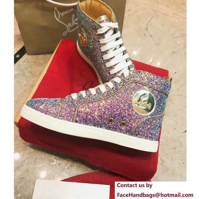 Christian Louboutin Louis Strass Sneakers Purple