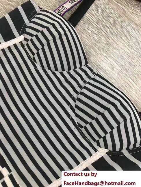 Dior Long Dress Stripe Black/White 2018