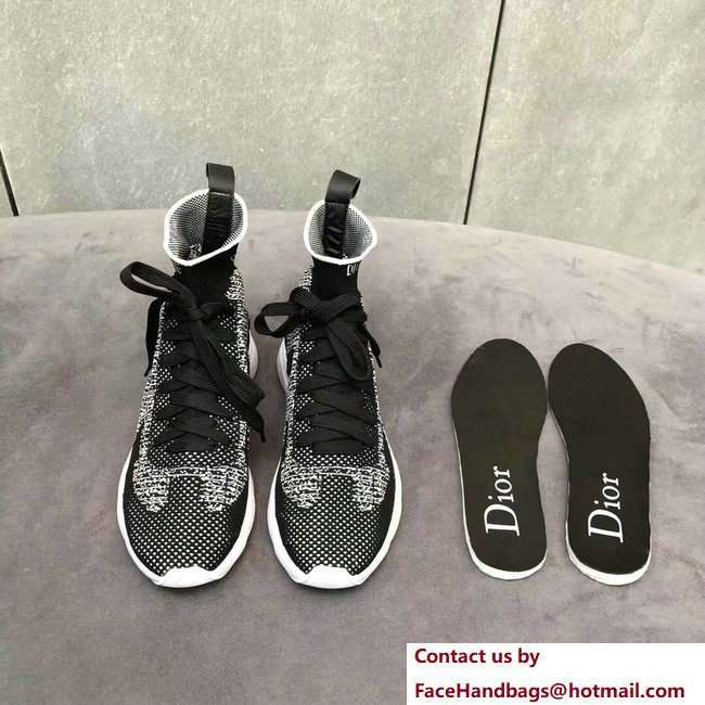 Dior Technical Knit Trainer Lovers Sneakers Gray With Dior Homme Logo Spring 2018