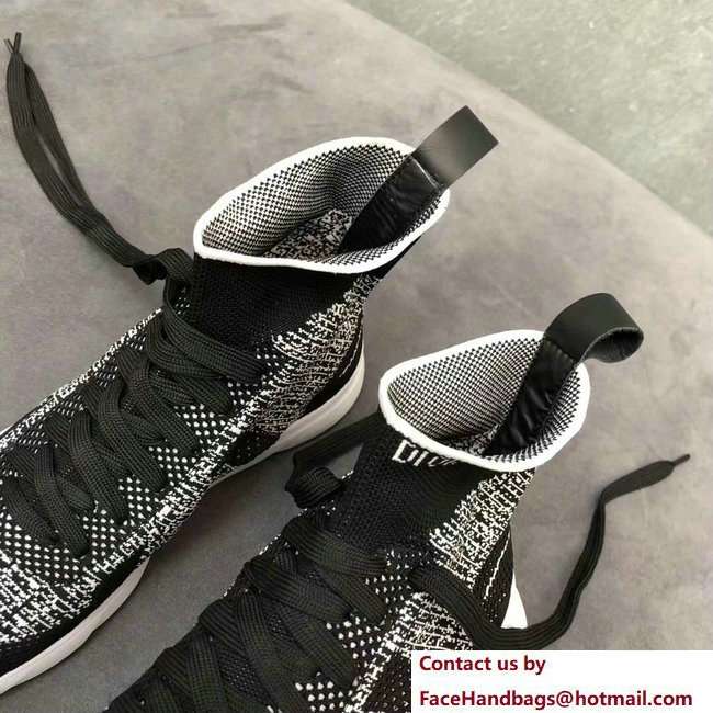 Dior Technical Knit Trainer Lovers Sneakers Gray With Dior Homme Logo Spring 2018