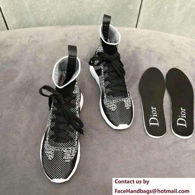 Dior Technical Knit Trainer Lovers Sneakers Gray With Dior Homme Logo Spring 2018