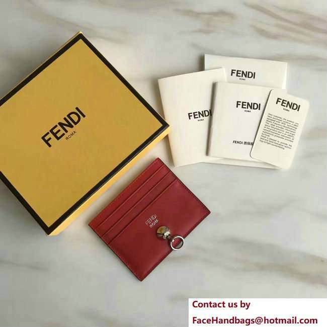 Fendi By The Way Card Holder Red 2018